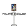 outdoor poster holder plastic banner stand 360 degree revolving display stand