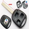 For Lexus 3 button remote key case shell IS200 GS300 RX300 LS400 long blade key blank