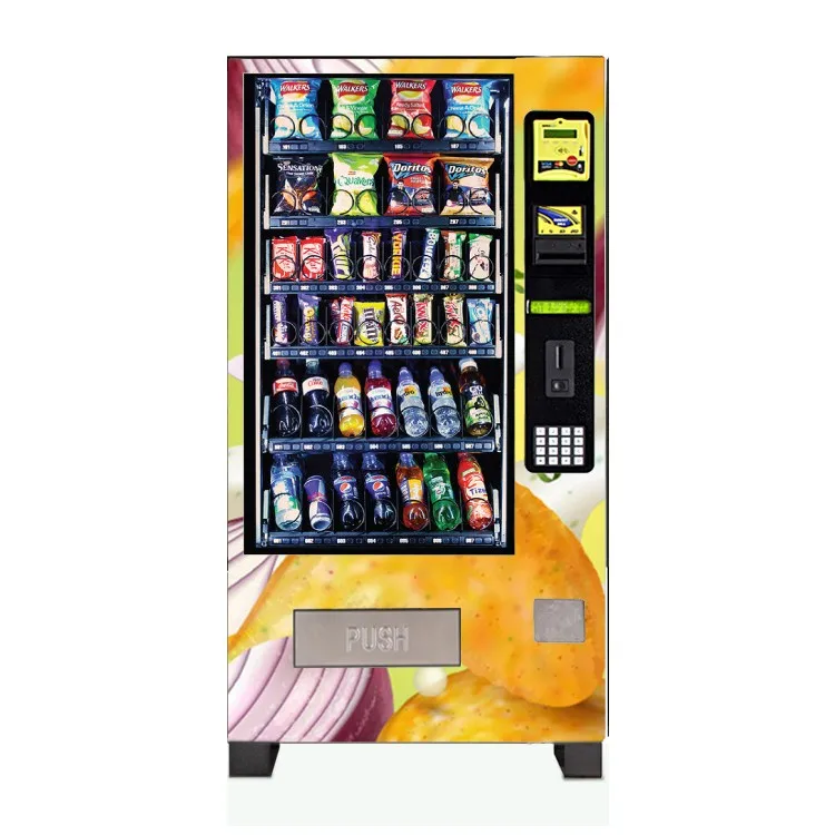 Soda Vending Machine With Customized Sticker Support Card Reader