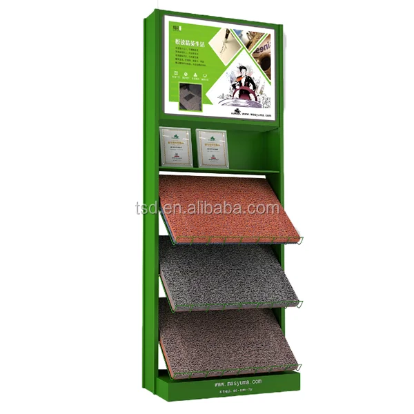 Flooring Mat Standing Display Car Mats Display Rack For 4s Shop