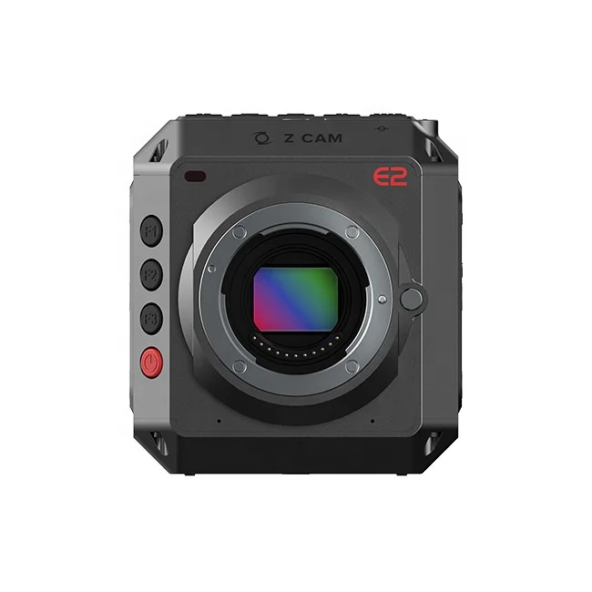 4K digital movie camera with attached external SSD recorder, follow focus, and wireless mic system