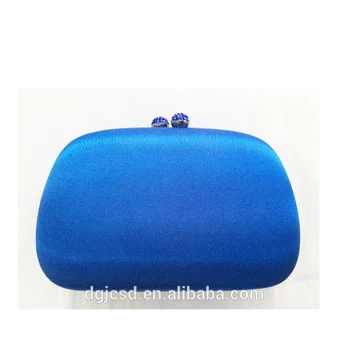 Uk Las Stylish Satin Bridal Clutch Bag Bags Blue Royal Product On Alibaba