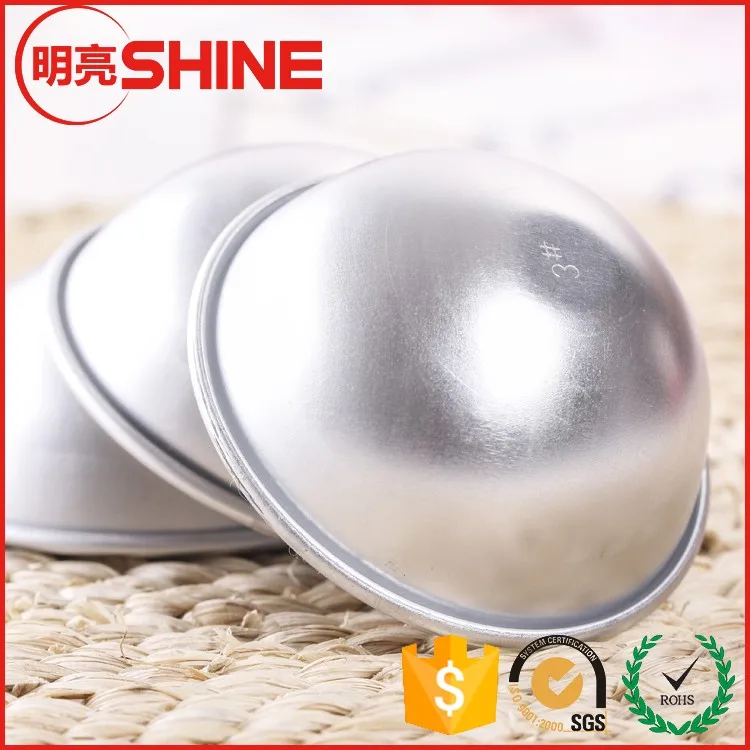 2 pieces Per 1set Round Hemisphere Hollow Shape Soap Bath Ball Molds Bath 90mm 9cm Aluminum Bath Bomb Molds.jpg