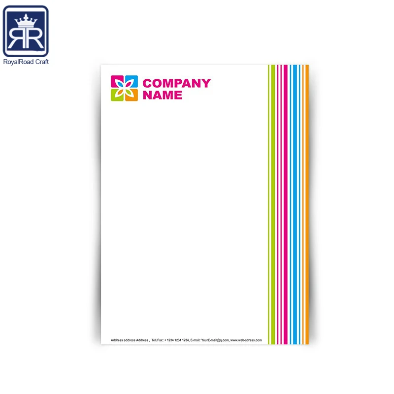 Offset Printing Custom Made 80gsm Paper A4 Standard Size Company White Write Paper Letter Pad