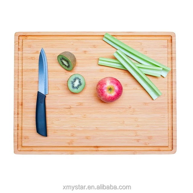 large size thick bamboo chopping block cutting board, serving