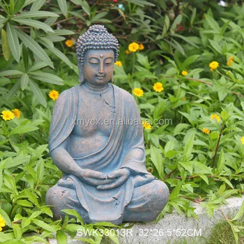 resin garden buddha