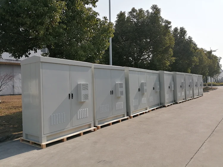 42U Double Wall Outdoor Telecom Cabinet Floor Standing