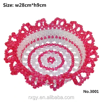Handicrafts Acrylic Beads Fruit Tray Handicrafts Acrylic Beads Fruit Tray
