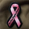 Breast Cancer Pink Ribbon No One Fights Alone Patch
