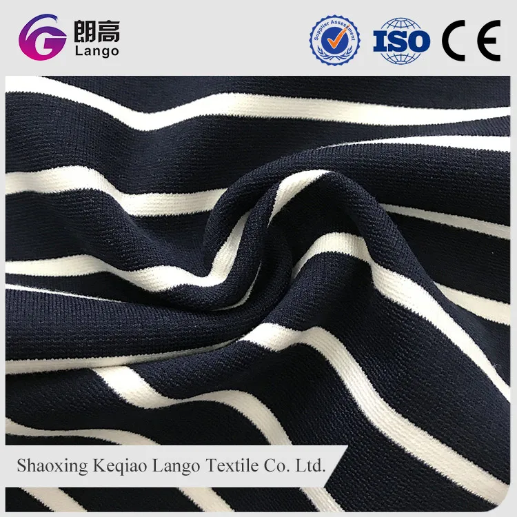 68%rayon 27% Polyester 5%spandex Black White Striped T Shirt Fabric 68 Rayon 27 Nylon 5 Spandex