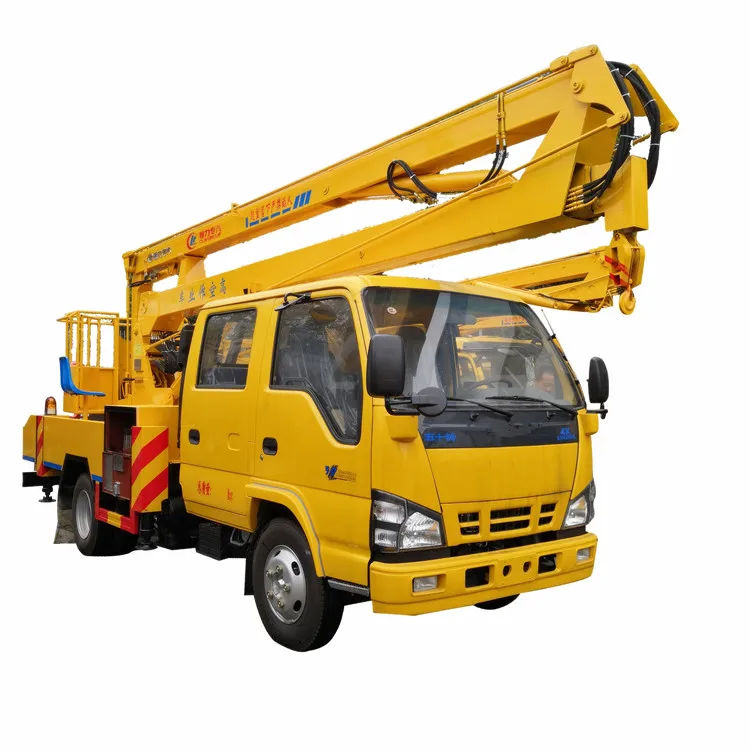 Japan Brand Double Cab 20 Meters Aerial Platform Truck With Folding ...