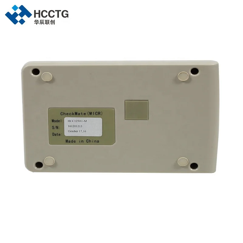 RS232 USB Small Size Magnetic MSR & MICR Check Reader HCC1250X-M For Hotel