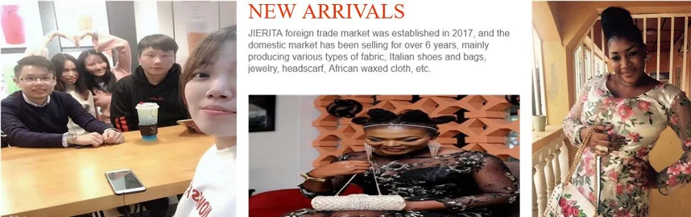 Nigeria lady fashion sequins wax