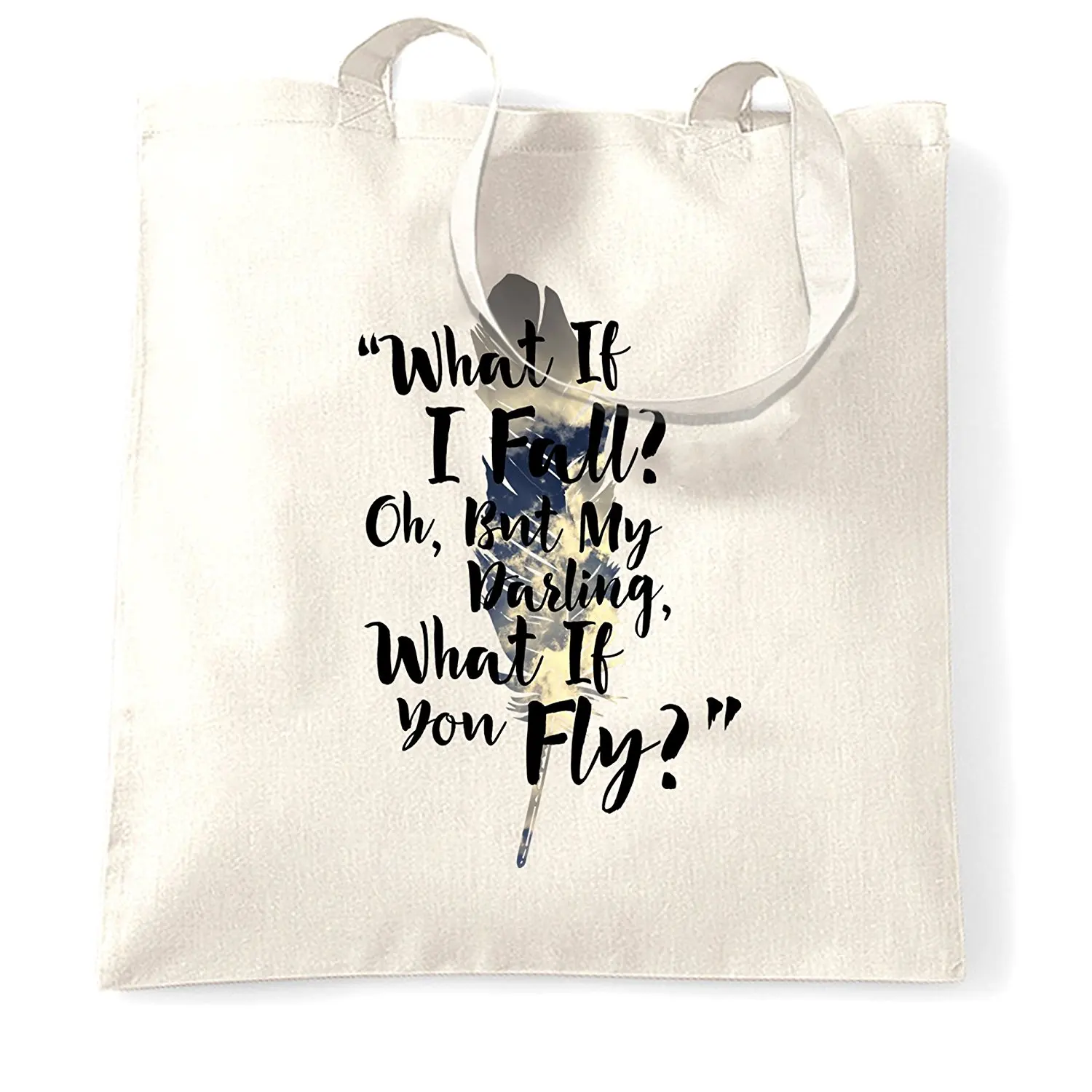 Buy 3drose Mug 0712 1 What If I Fall Oh My Darling What If You Fly Black Letters On Sky Pic Ceramic Mug 11 Ounce White In Cheap Price On Alibaba Com