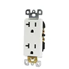 wholesale american socket 6pin N series NTD20 White duplex switched socket outlet