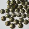 metal sequins hot fix copper dome studs for clothing