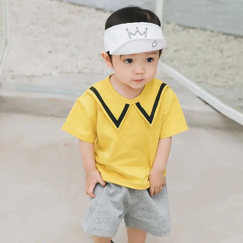 
Summer causal cotton o-neck toddlers girls shirts clothes, baby boy t-shirt 2033 