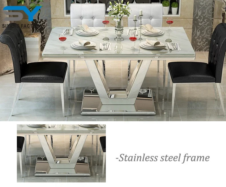 500d Uhmwpe Floss Malaysia Tempered Glass Dining Table With Good Price