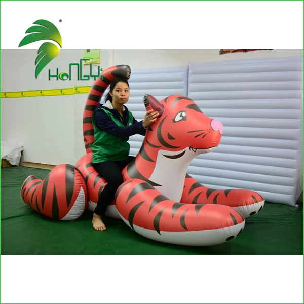 Hongyi Toys Pvc Inflatable Giant Tiger Ride On Inflatable Animal Toy