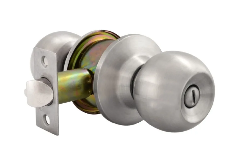 Hyland Oem 587 Ss Bk Baño De Hotel Cilíndrico Pomo De La Puerta De La