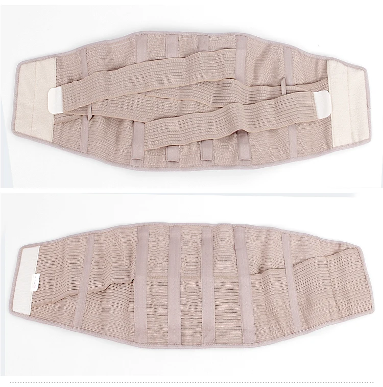 Elastic cord lower back support brace
