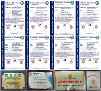 7 certification of chocolate machine