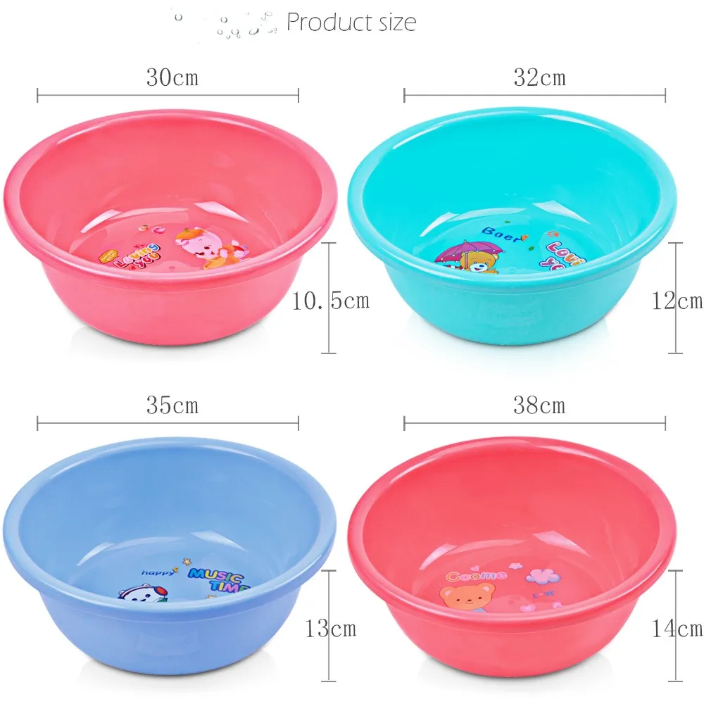 large round plastic basin