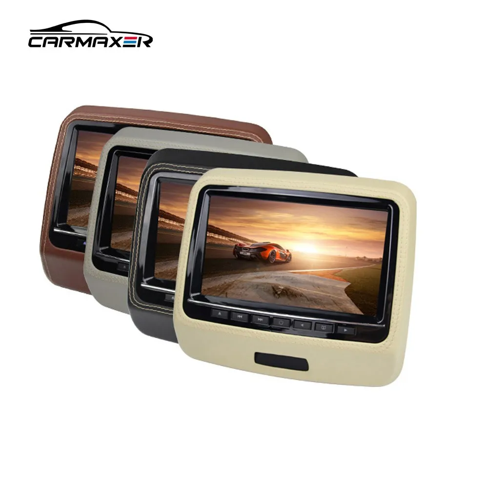 2015 carmaxer manufacturer new style best portable active headrest dvd player with HD/IR/FM/wireless game