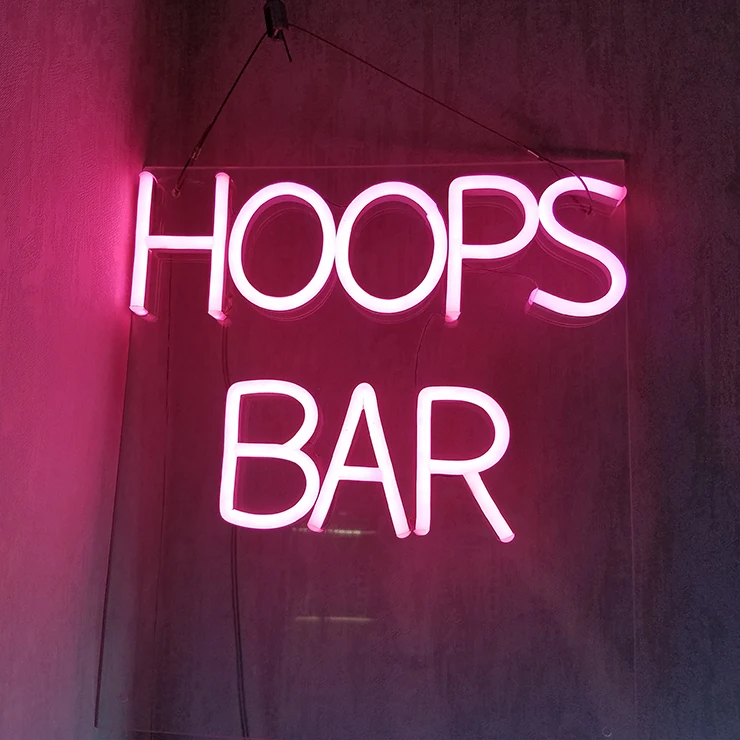 Led neon light advertising flex acrylic light letter custom led neon Sign advertising sign for home bar
