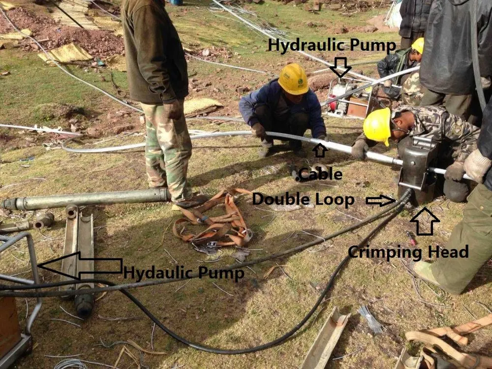 Motorized Hydraulic Compressor Hydraulic Crimping Tool with Gasoline Engine 100 tons 200 tons