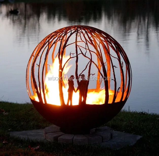 Outdoor Animal Moose Metal Ball Fire Pit Buy Fire Pit Fireplace