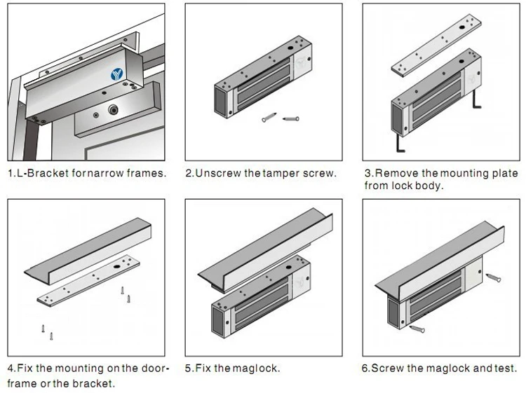 Best Price Electromagnetic 12v 24v Led Light Fail Safe Magnetic Door