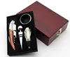Wine Corkscrew, Stopper, Pourer and Ring 4 in 1 Luxury Wine Gift Set in Wood Case