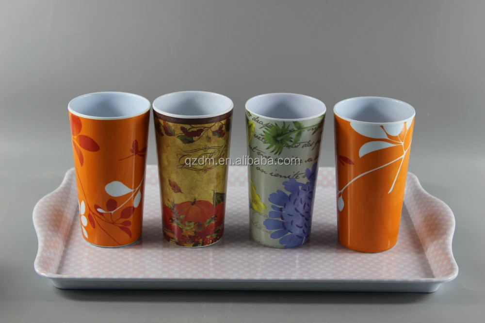 Melamine Tray And Cups Sets For Tea Time