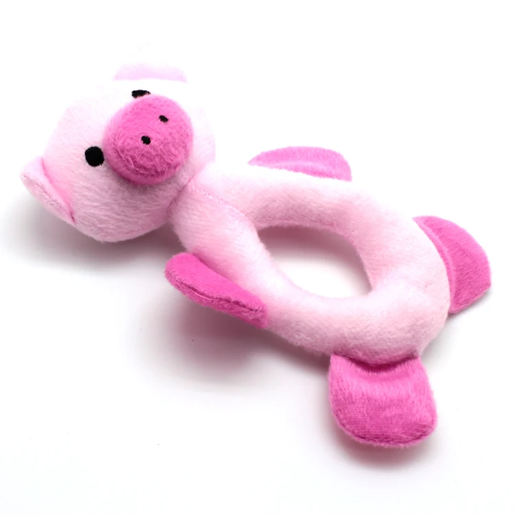 Hot selling soft plush dog pet toy animal pig shaped plush pet toys