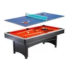 3-in-1 Multi-functional Dining Pool Billiard Tables, 7ft MDF Ping Pong top Pool Table Factory Wholesale price