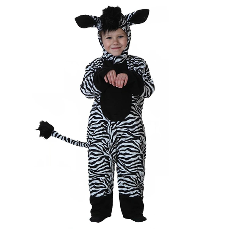 Hot Sale Anak Laki Laki Zebra Hewan Gambar Kartun Bayi Karnaval