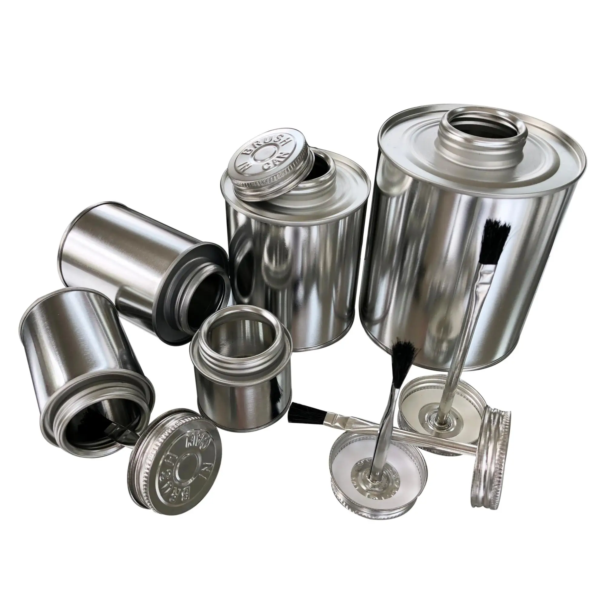 Empty Metal Tin Container Glue Can With Screw Lid Buy Tin Container