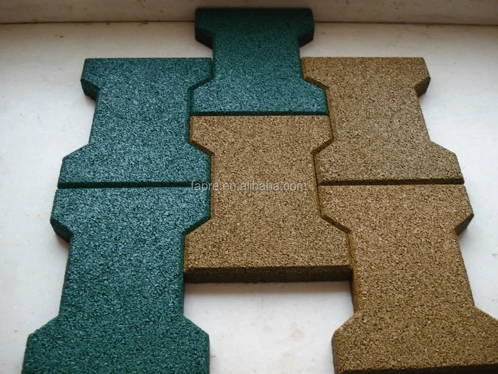Interlocking Rubber Paving Blocks/ Recycled Walkway Rubber Dog Pavers Buy Rubber Pavers