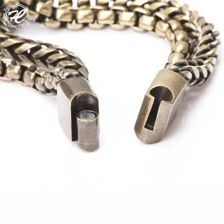 Wholesale Matte Gold Fashion Mens Jewelry Stainless Steel Chain