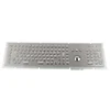 waterproof 104keys metal industrial mechanical keyboard with trackball