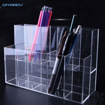 Clear Pen Holder Acrylic Desktop Office Table Desk Organizer Buy