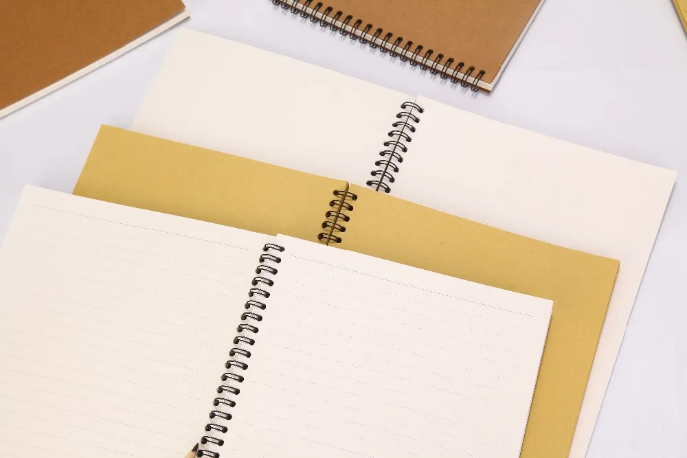 A5 Diary Best Sale Custom Sprial Notebook Plain Paper Spiral Notebooks