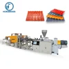 Hot popular pvc plastic roofing sheet extrusion machine/plastic house roof tile sheet forming line