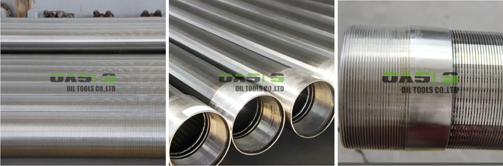 DIN4935 Slot20 Wire Wrapped Screen/Water Well Strainer Screen with STC Thread Connection