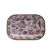Factory direct sales various style multi function rectangular melamine dinnerware plastic plate sets for wedding