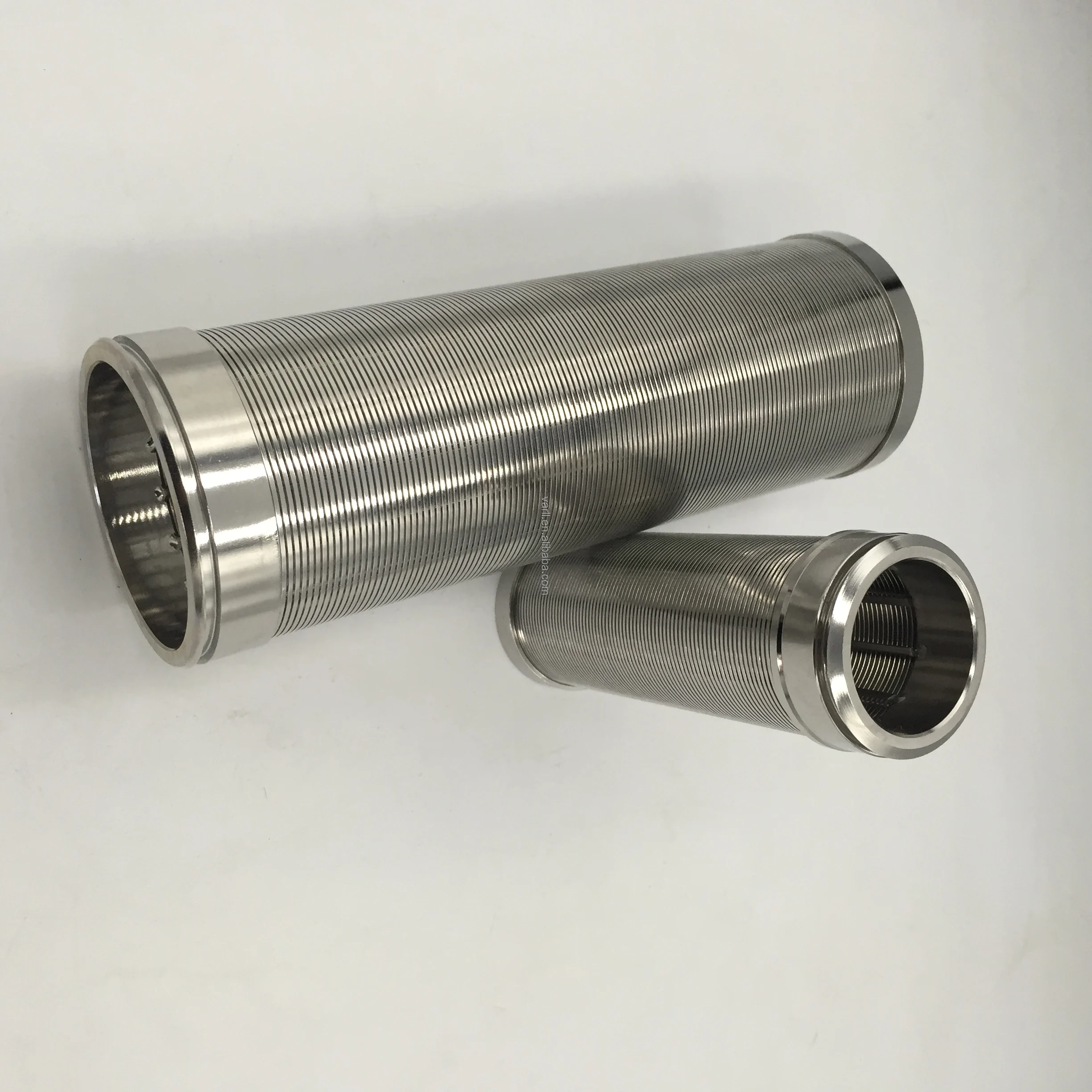 product-700-1 304 316 Micron Stainless steel wedge wire Johnson filter mesh with stiffeners screen