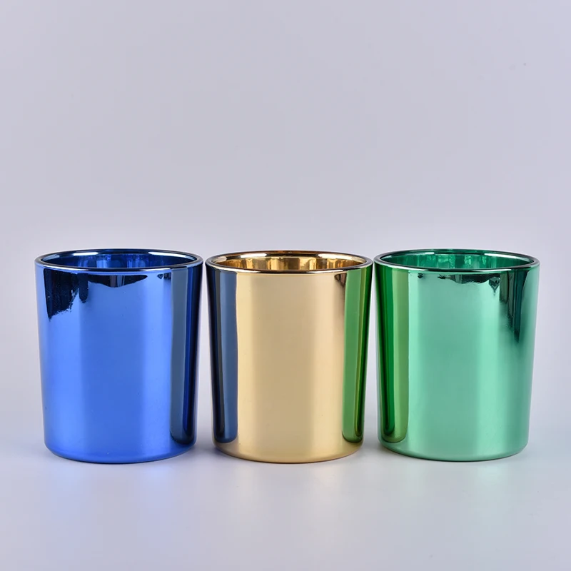 10oz Gold Glass Candle Holders Wholesale