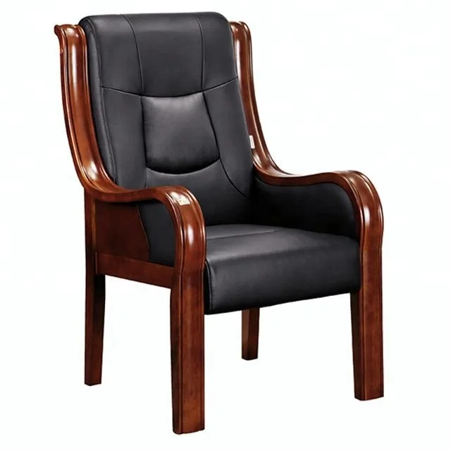 Chair For Meeting Room Wooden Frame Conference Chair