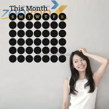 week chalk wall sticker chalkboard wall calendar sticker adhesive